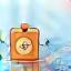 Icon representing a stopwatch with wings